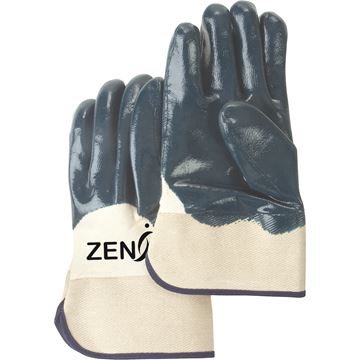 Zenith Safety Products - SAN447 Gants enduits de nitrile lourd, poignet de sécurité