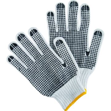 Zenith Safety Products - SAN493 Gants en poly/coton blanc & à pois Zenith Safety Products - SAN493 Gants en poly/coton blanc & à pois