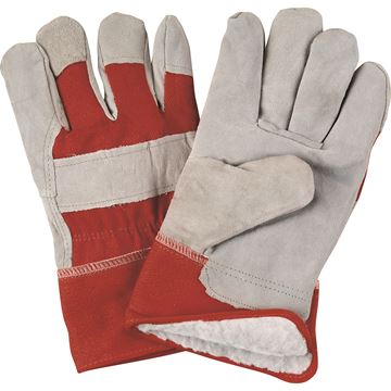 Zenith Safety Products - SAP247 Gants d'ajusteur en cuir de vache refendu doublés de boa/acrylique