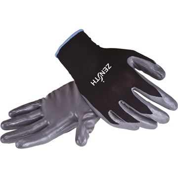 Zenith Safety Products - SAP933 Gants de nylon noir enduits de nitrile