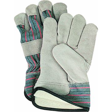 Zenith Safety Products - SD613 Gants d'ajusteur en cuir de vache refendu doublés de coton molletonné Zenith Safety Products - SD613 Gants d'ajusteur en cuir de vache refendu doublés de coton molletonné