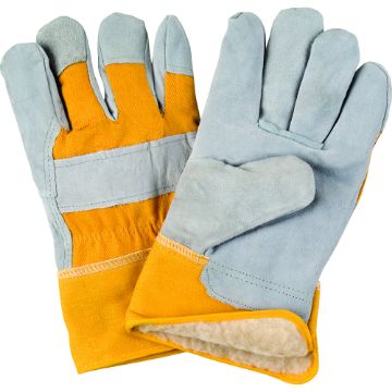 Zenith Safety Products - SD614 Gants d'ajusteur en cuir de vache refendu doublés de boa/acrylique Zenith Safety Products - SD614 Gants d'ajusteur en cuir de vache refendu doublés de boa/acrylique