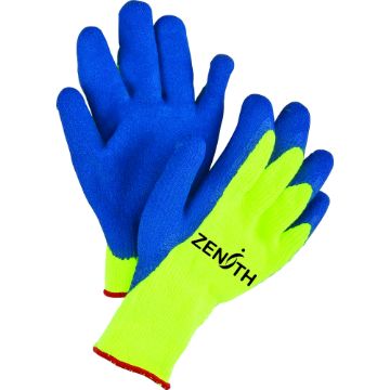 Zenith Safety Products - SEC799 Gants haute visibilité doublés d'acrylique de caoutchouc naturel Zenith Safety Products - SEC799 Gants haute visibilité doublés d'acrylique de caoutchouc naturel