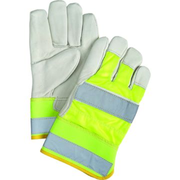 Zenith Safety Products - SED428 Gants d'ajusteur haute visibilité en cuir fleur de vache doublés de Thinsulate<sup>MC</sup> Zenith Safety Products - SED428 Gants d'ajusteur haute visibilité en cuir fleur de vache doublés de Thinsulate<sup>MC</sup>