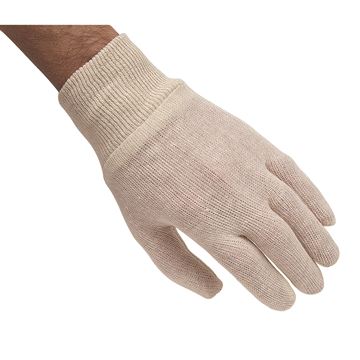 Zenith Safety Products - SEE790 Gants d'inspection en poly/coton à poignet en tricot