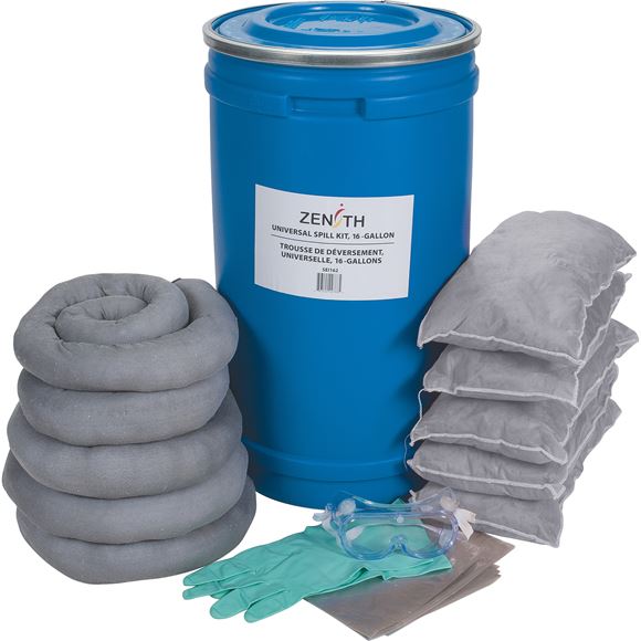 Safety Zenith SEI162 16Gallon Spill Kits Universal MDI