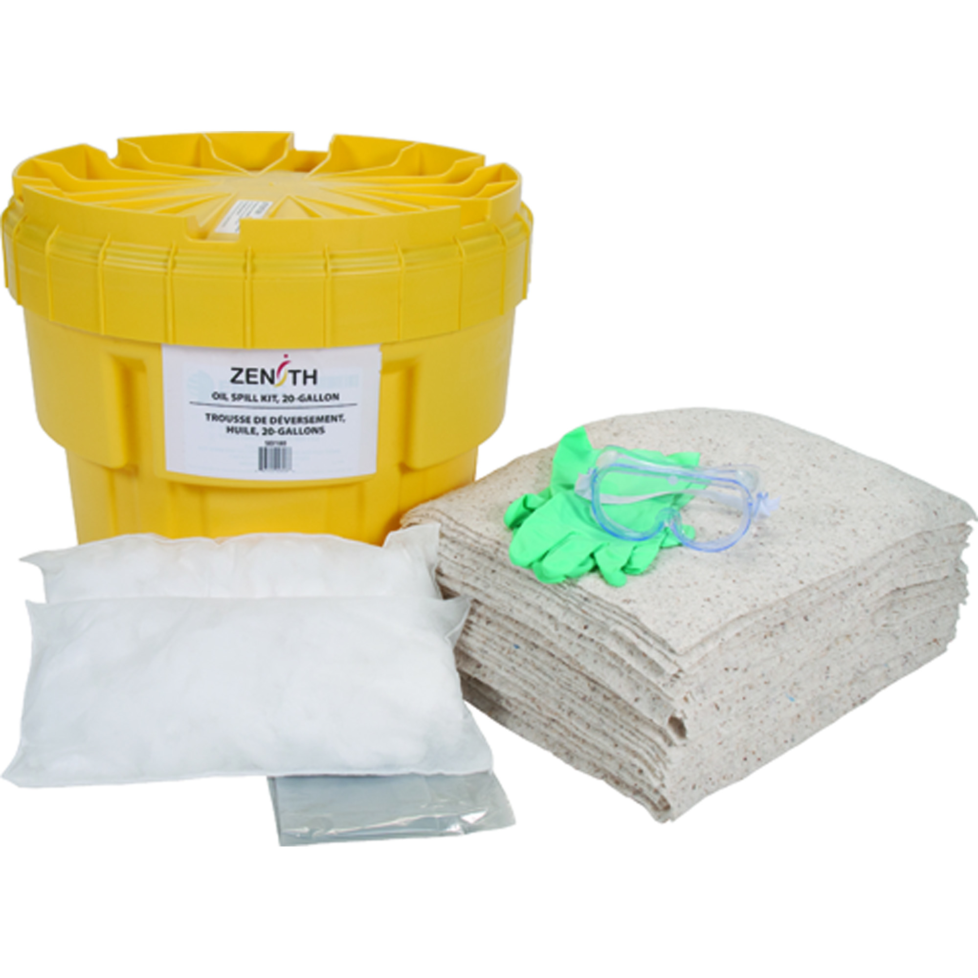 Safety Zenith SEI180 20Gallon Eco Friendly Spill Kits Oil Only MDI