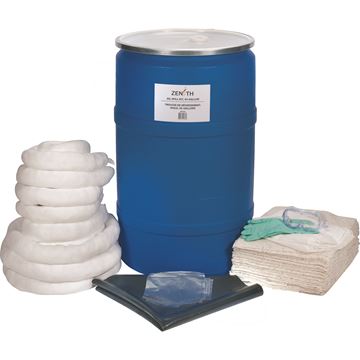 Zenith Safety Products - SEI182 Trousses écologiques de déversement, 55 gallons - Huile seulement