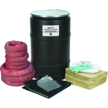 Zenith Safety Products - SEJ271 Trousses de déversement, 55 gallons - Matières dangereuses Zenith Safety Products - SEJ271 Trousses de déversement, 55 gallons - Matières dangereuses