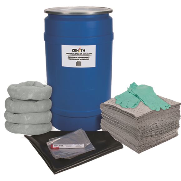 Zenith Safety Products - SEJ274 Trousses de déversement pour établi, 30 gallons - Universel