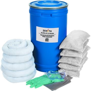 Zenith Safety Products - SEJ278 Trousses de déversement, 16 gallons - Huile seulement Zenith Safety Products - SEJ278 Trousses de déversement, 16 gallons - Huile seulement