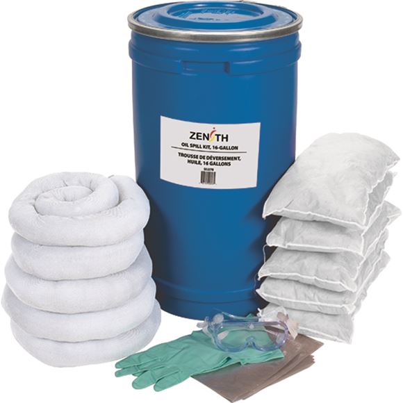 Zenith Safety Products - SEJ278 Trousses de déversement, 16 gallons - Huile seulement