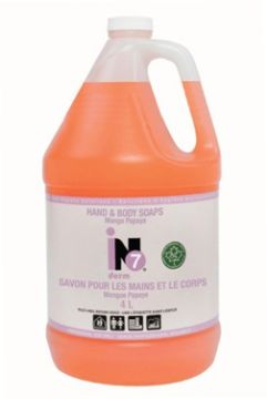 iNO Solutions derm 7 ino derm 7 Savon pour les Mains et le Corps Mangue Papaye avec Aloès 4 L par iNO Solutions