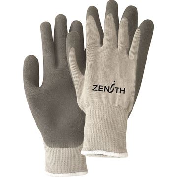 Zenith Safety Products - SAN434 Gants à doublure molletonnée et à paume enduite de latex de caoutchouc naturel