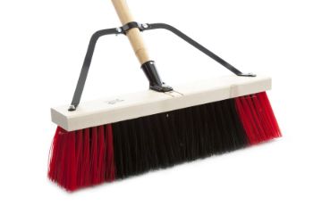 atlas graham 99957 A-G Pro - 18" pour surfaces rugueuses, assemblé, manche en bois 60" X 1 1/8" boulonné & tiges de atlas graham 99957 ATL-99957