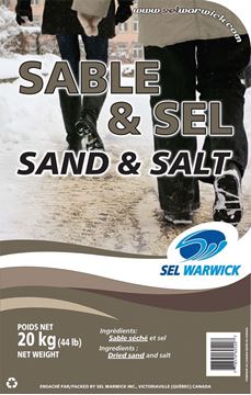 Mélange de sel et sable 20 kg par Sel Warwick