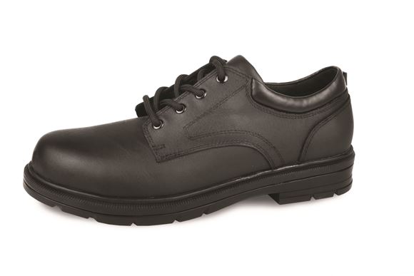 Lincoln A9115 11 Black leather safety shoes by Acton MDI