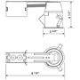 Dessin technique boîtier encastré 3" GU10