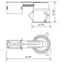 Dimension du Boîtier encastré GU10 3-5/8"