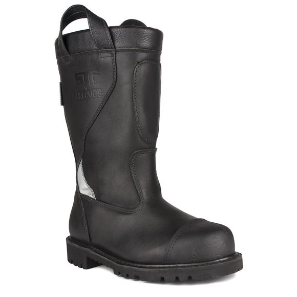 STC Marshall S22013-11 Bottes de pompiers en cuir noir