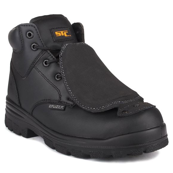 STC Press S22075-11 Bottes de sécurité avec protection métatarsienne externe en cuir noir