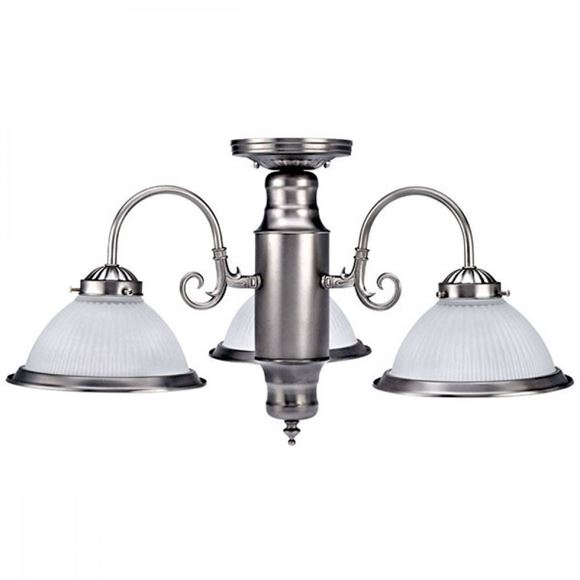 Chandelier Halophane 3 lampes ICHANC7351