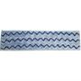 blue microfiber pad 40cm x 10cm with scrubbing strips mop side