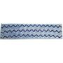 blue microfiber pad 40cm x 10cm with scrubbing strips mop side