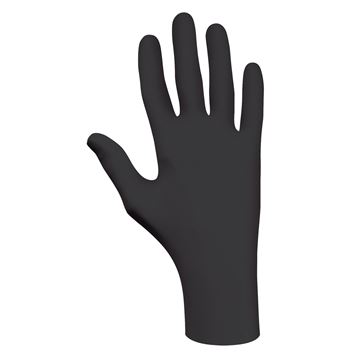 Gants jetables en nitrile noir non-poudrés Showa 6112PF