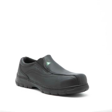 Agrandir l'image de Club,  souliers de travail en cuir sans lacets Extra-Larges  (Noir) Image de Club,  souliers de travail en cuir sans lacets Extra-Larges  (Noir)
