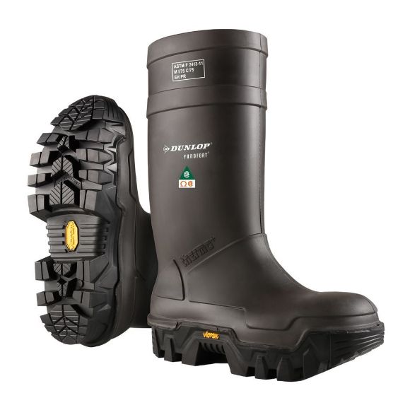 Image sur Purofort Explorer Full Safety Vibram, Bottes travail PU isolées, Noir
