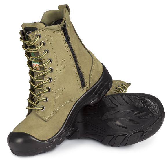 Picture of Women’s 8″ Steel toe work boot with zipper (Kakhi)